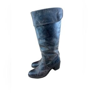Frye Jane Tall Cuff Over Knee Boots Size 9B, SLT Slate 1361